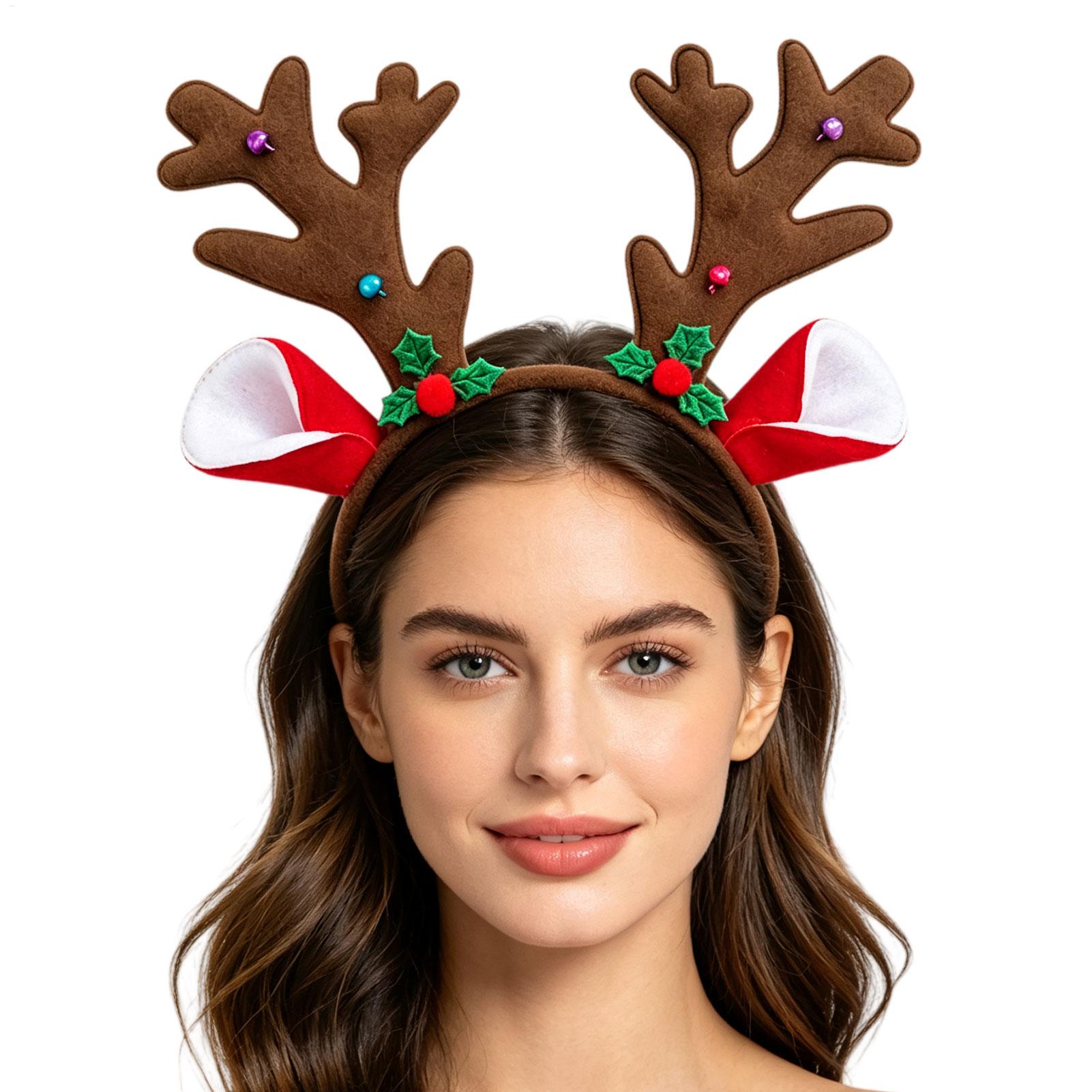Reindeer Antlers Headband - Świąteczna opaska na głowę z rogiem