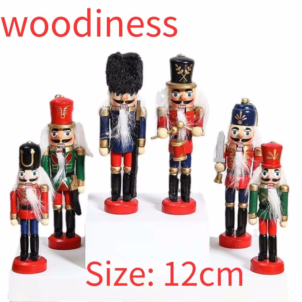 Nutcracker Figurine - 12/14cm Dziadek do orzechów Miniatury Różowa