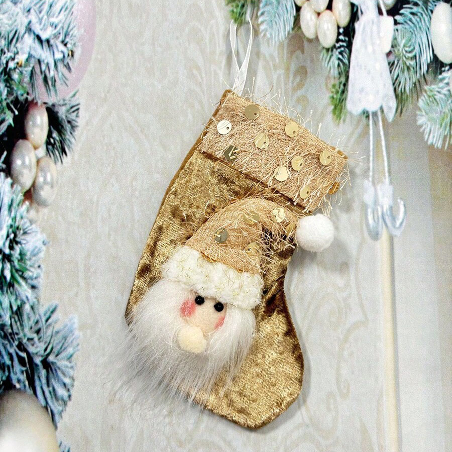 3 sztuki świątecznych skarpet  – Christmas Stocking Hanging recenzja i cena