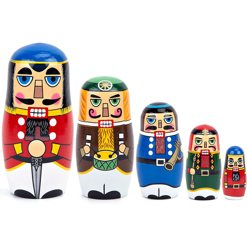 5 szt. Rosyjskich Dziadków do  – Nutcracker Figurine recenzja i cena
