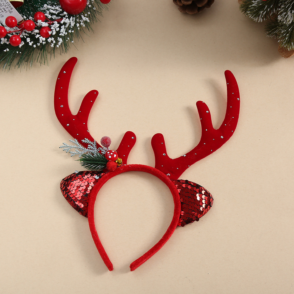 1 sztuka: świąteczna opaska do – Reindeer Antlers Headband recenzja i cena
