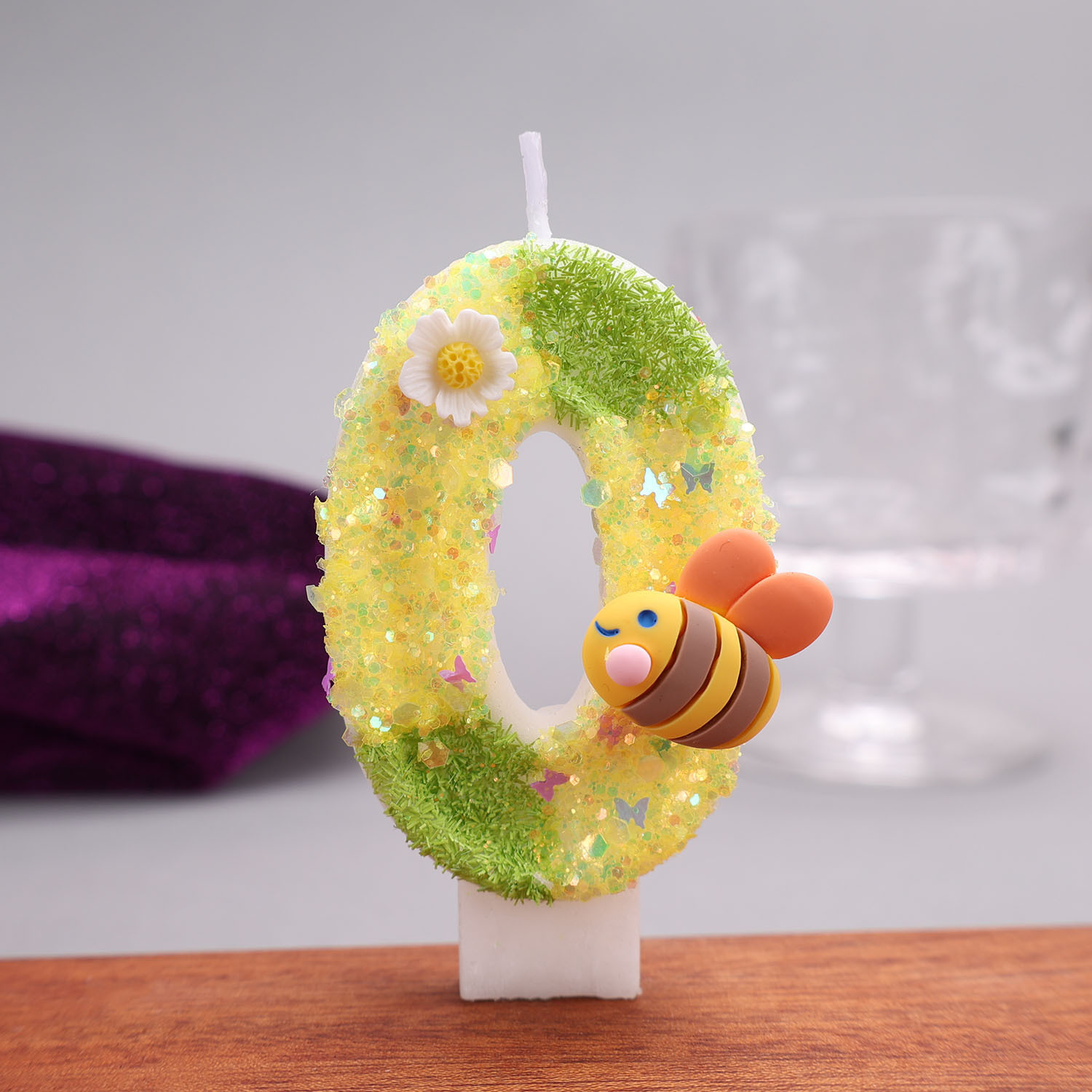 Żółto-zielone cyfrowe świece,  – Holiday Candle Set recenzja i cena
