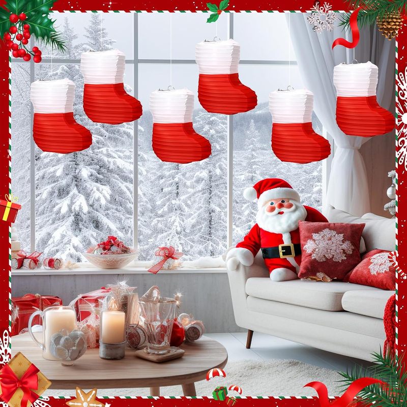 1 szt. papierowych lampionów ś – Christmas Stocking Hanging recenzja i cena