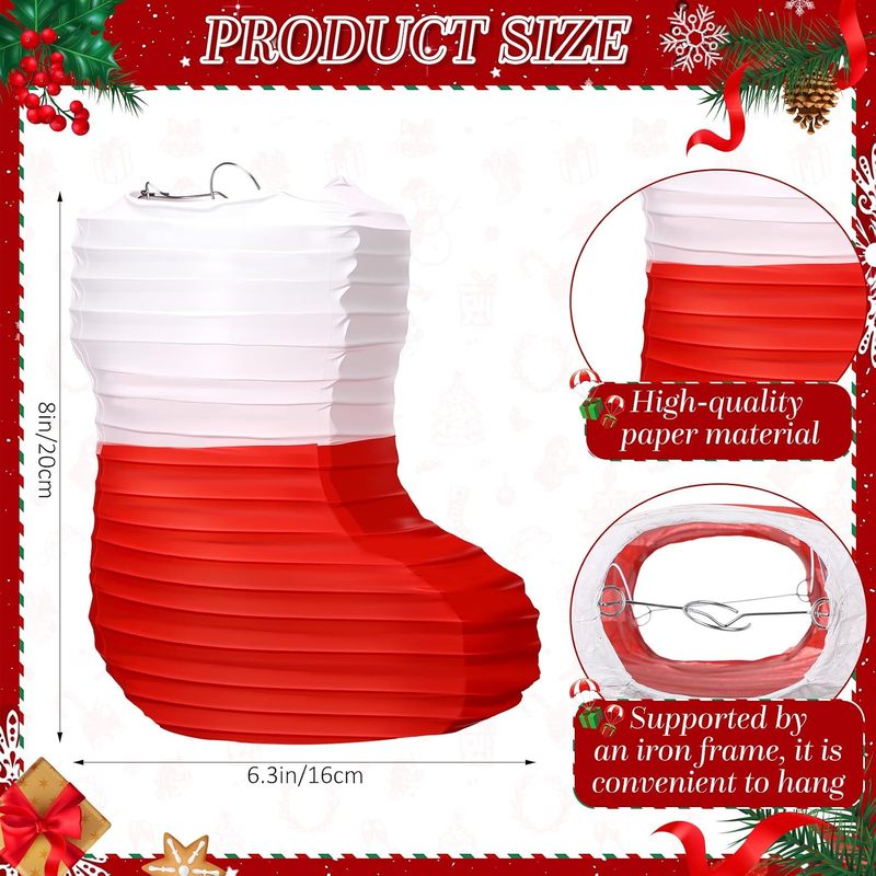 1 szt. papierowych lampionów ś – Christmas Stocking Hanging recenzja i cena