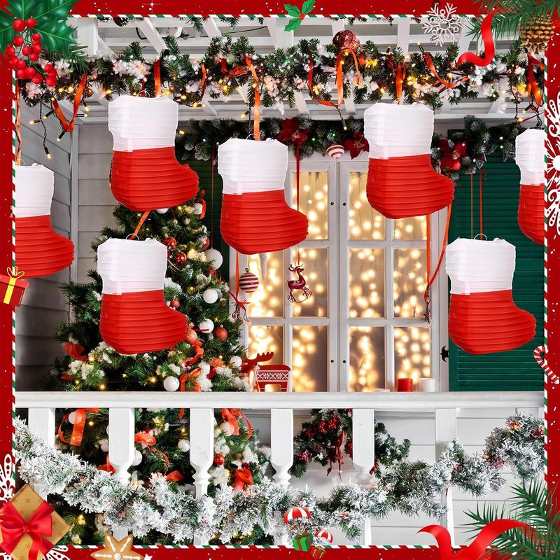 1 szt. papierowych lampionów ś – Christmas Stocking Hanging recenzja i cena