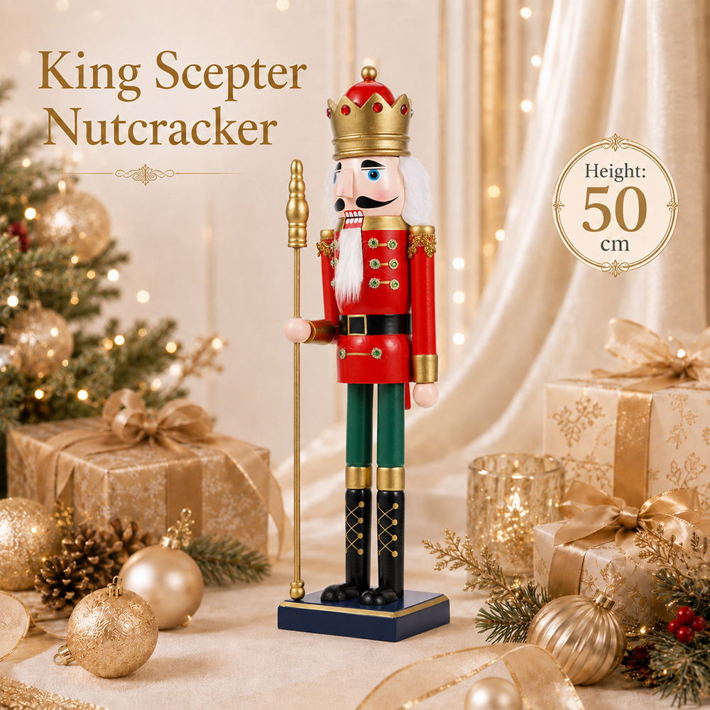 50CM Drewniany Dziadek do Orze – Nutcracker Figurine recenzja i cena