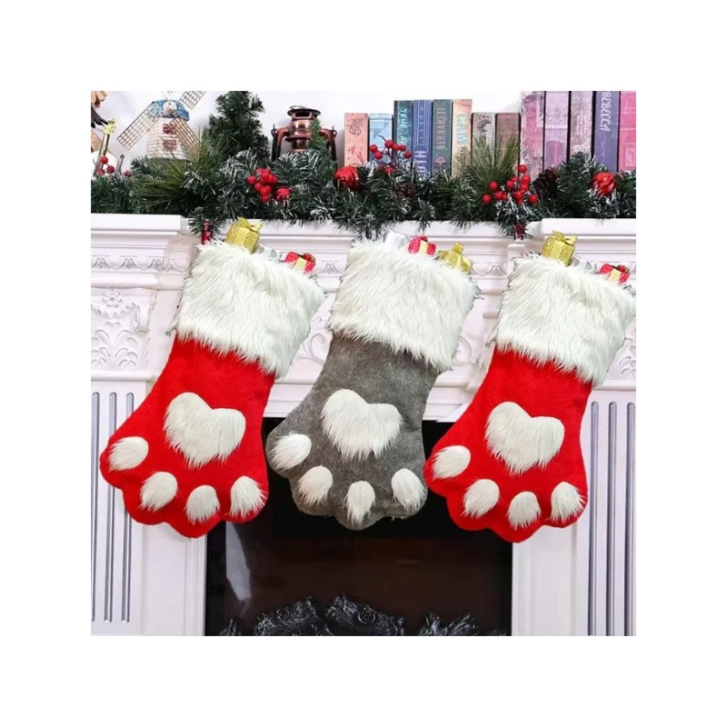 Zimowa pluszowa skarpeta świąt – Christmas Stocking Hanging recenzja i cena