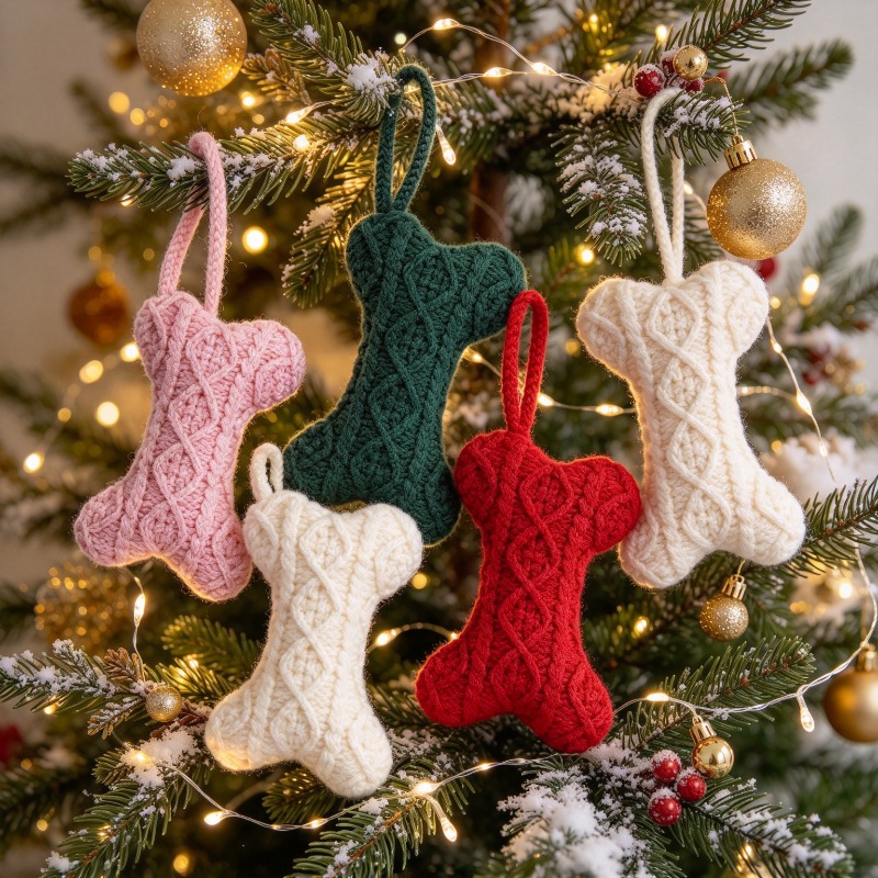 Wielokolorowa, dziergana, w ks – Christmas Stocking Hanging recenzja i cena
