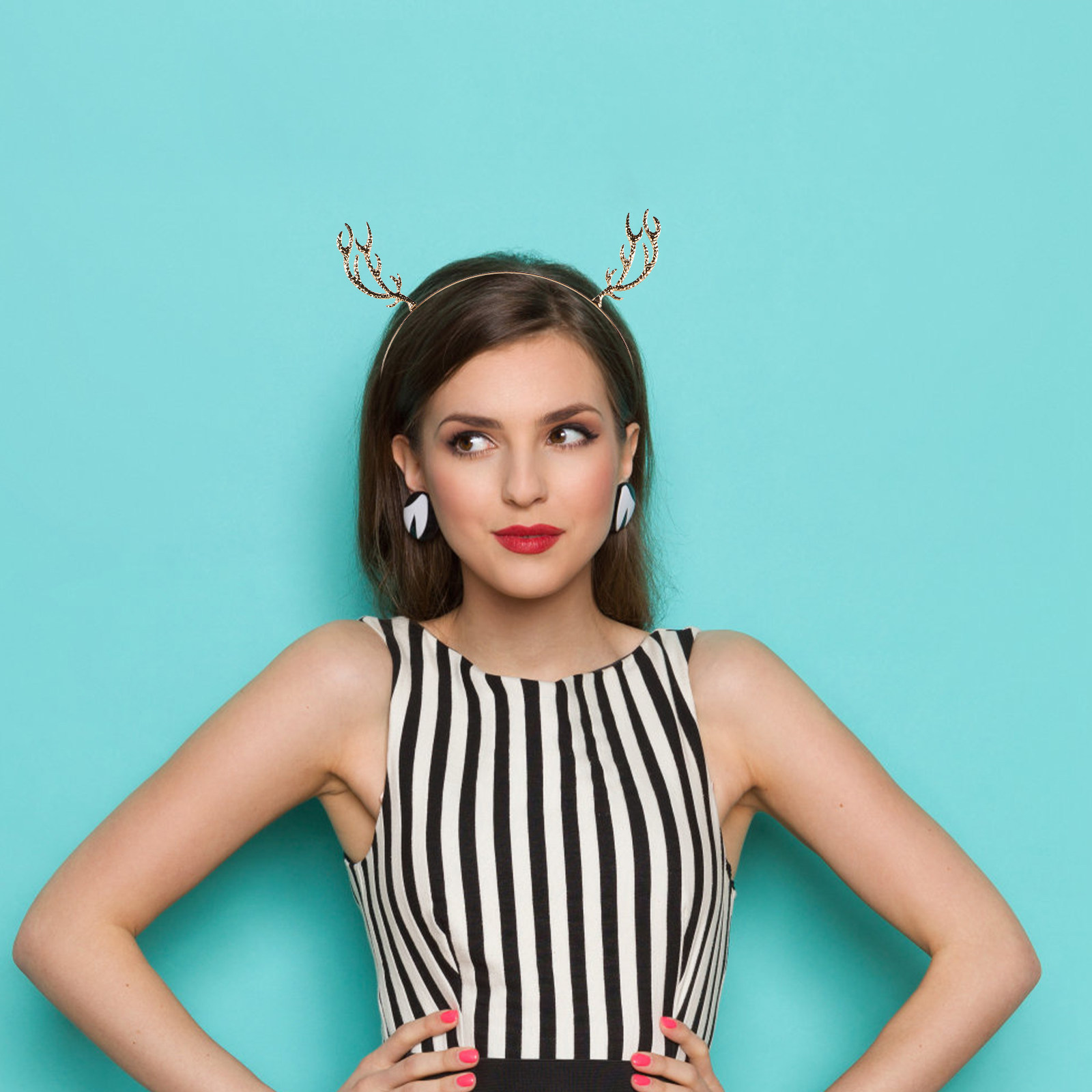 Metalowa opaska do włosów z cy – Reindeer Antlers Headband recenzja i cena
