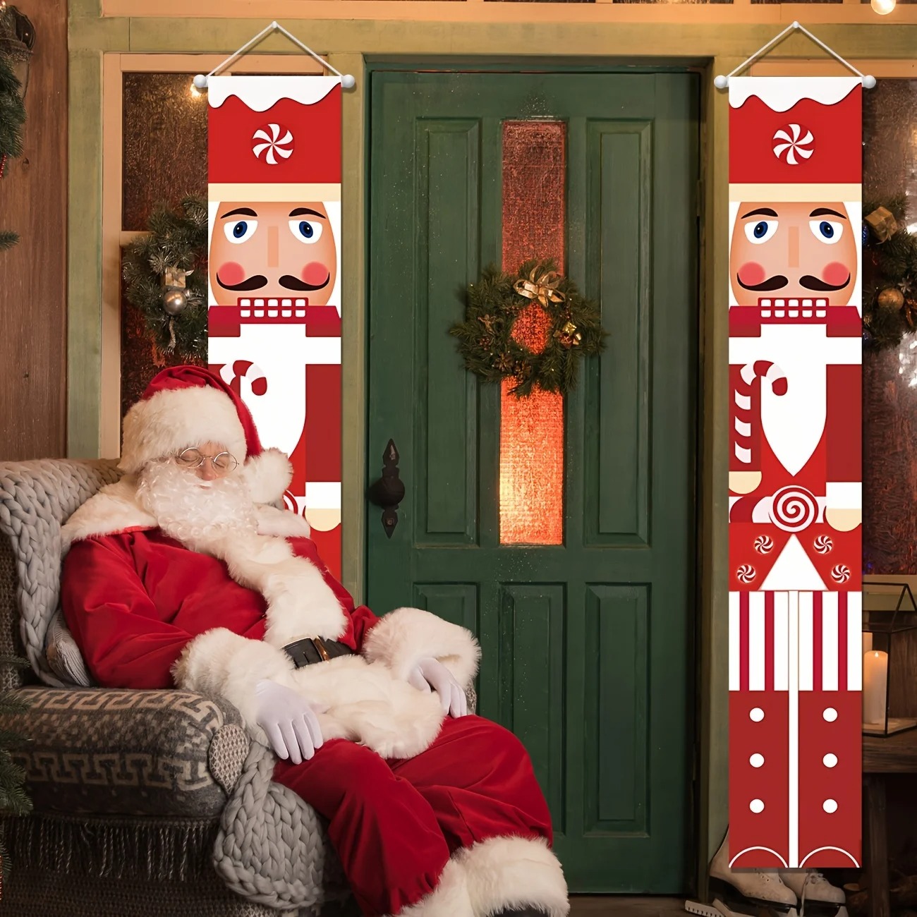 Zestaw banerów świątecznych z  – Nutcracker Figurine recenzja i cena
