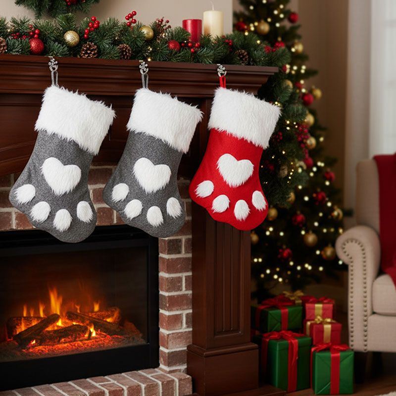 1-10 SZT. Świąteczna skarpeta  – Christmas Stocking Hanging recenzja i cena